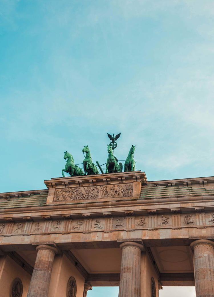 the Brandenburg Gate in Berlin, Germany